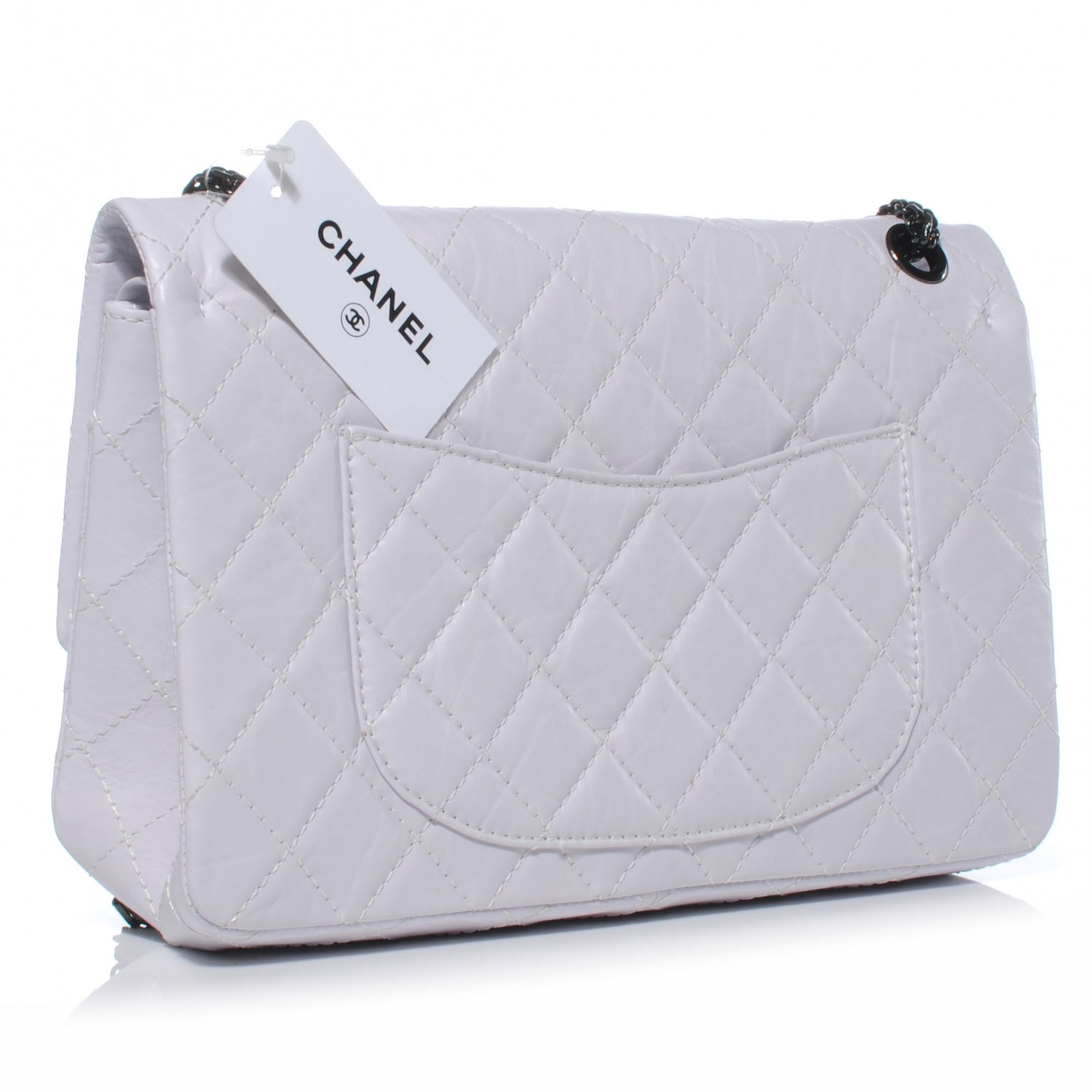 Chanel Aged Calfskin 2.55 Reissue 226 Flap White 3 of 9