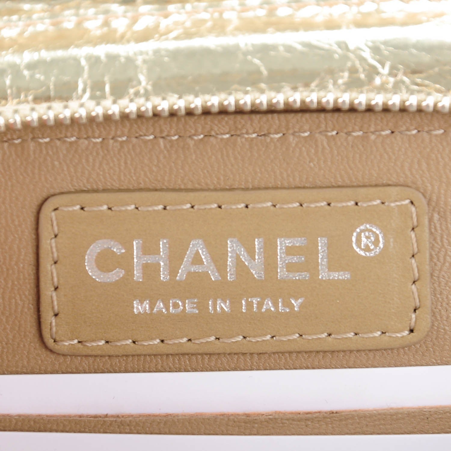 Chanel Metallic Calfskin Mini Flap Gold 6 of 8
