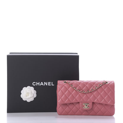 Chanel Caviar Quilted Medium Double Flap Pink 10 of 10