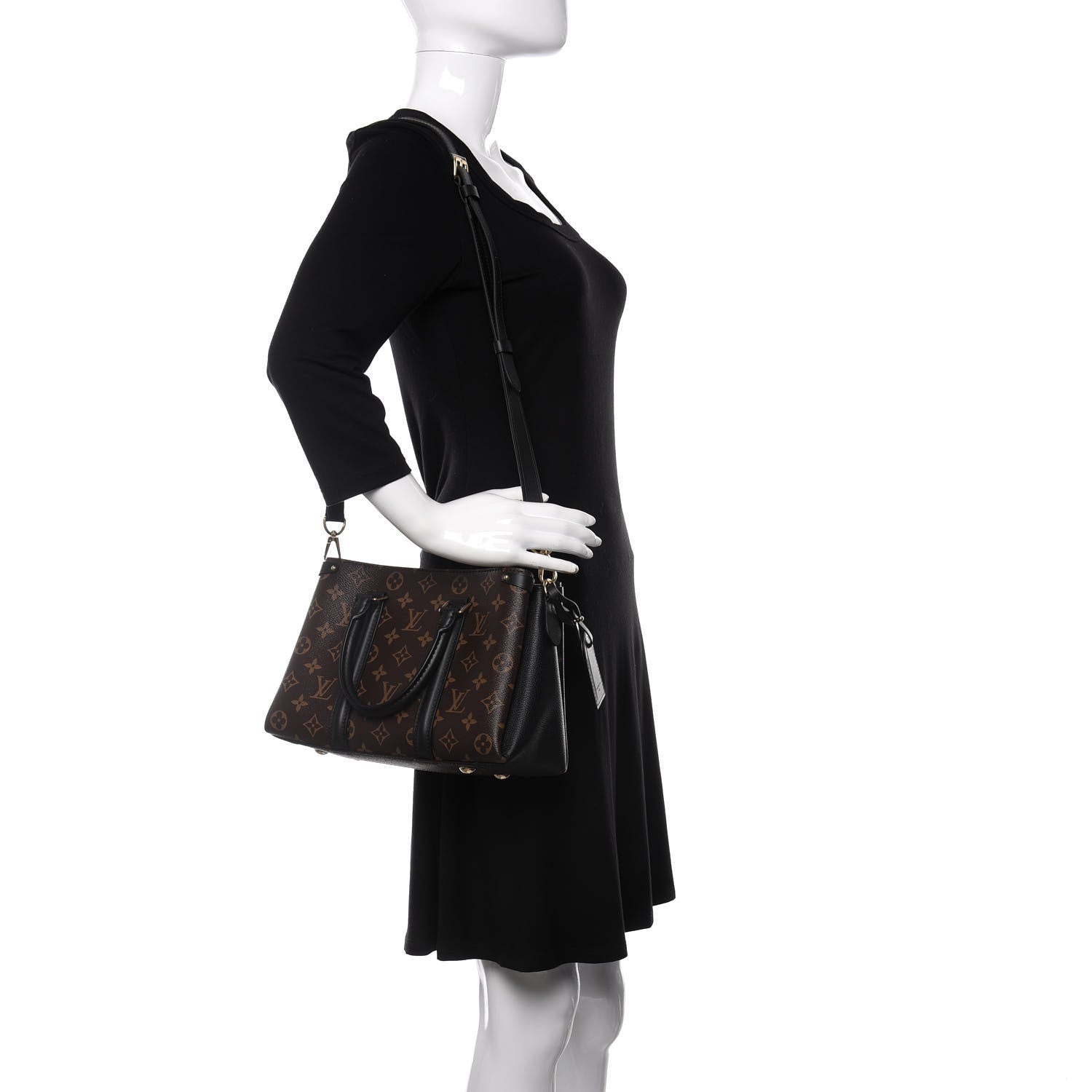 Louis Vuitton Monogram Soufflot BB Black 2 of 9