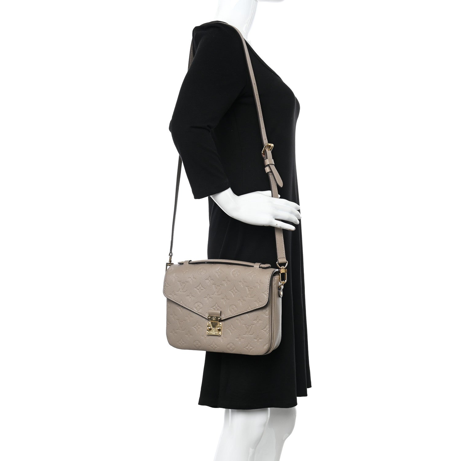 Louis Vuitton Empreinte Pochette Metis Tourterelle 2 of 11
