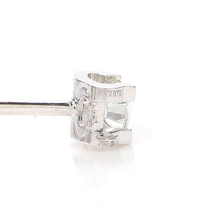 Cartier 18K White Gold Diamond .47ctw C De Cartier Earrings 4 of 5