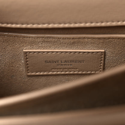 Saint Laurent Calfskin Medium Monogram Sunset Dark Beige 6 of 9