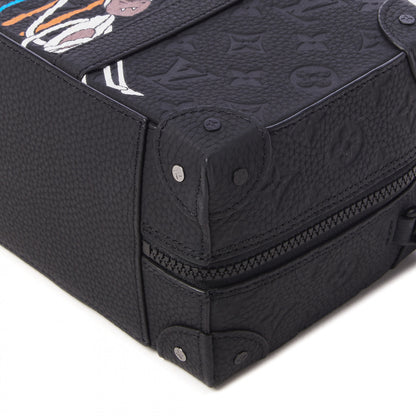 Louis Vuitton Taurillon Monogram Cartoon LV Friends Speedy Soft Trunk Black 4 of 8