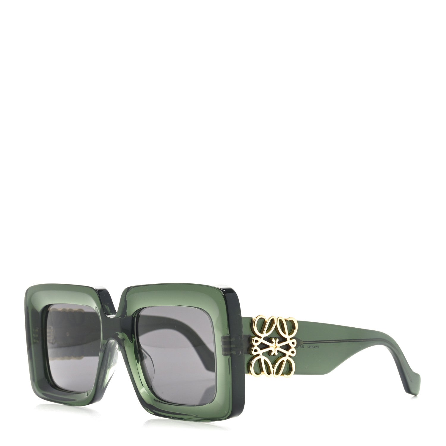 Loewe Acetate Anagram Square Sunglasses LW40176U Green 1 of 7