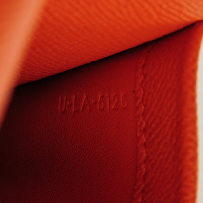 Celine Grained Calfskin Small Trotteur Carnelian 7 of 7
