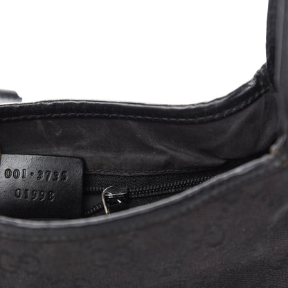 Gucci Monogram Small Jackie O Hobo Black 13 of 14
