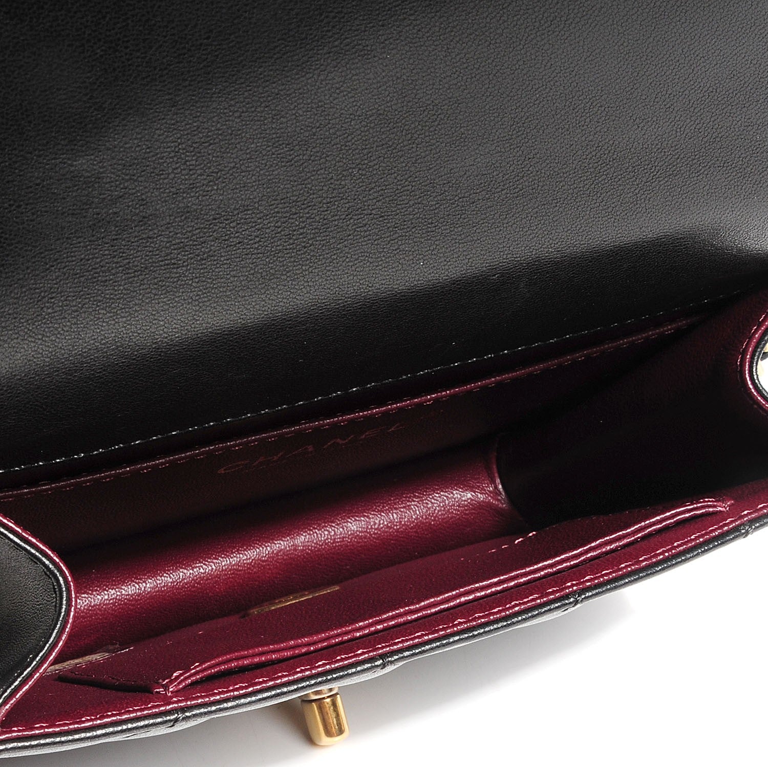 Chanel Lambskin Quilted Crossing Times Mini Flap Black 5 of 9