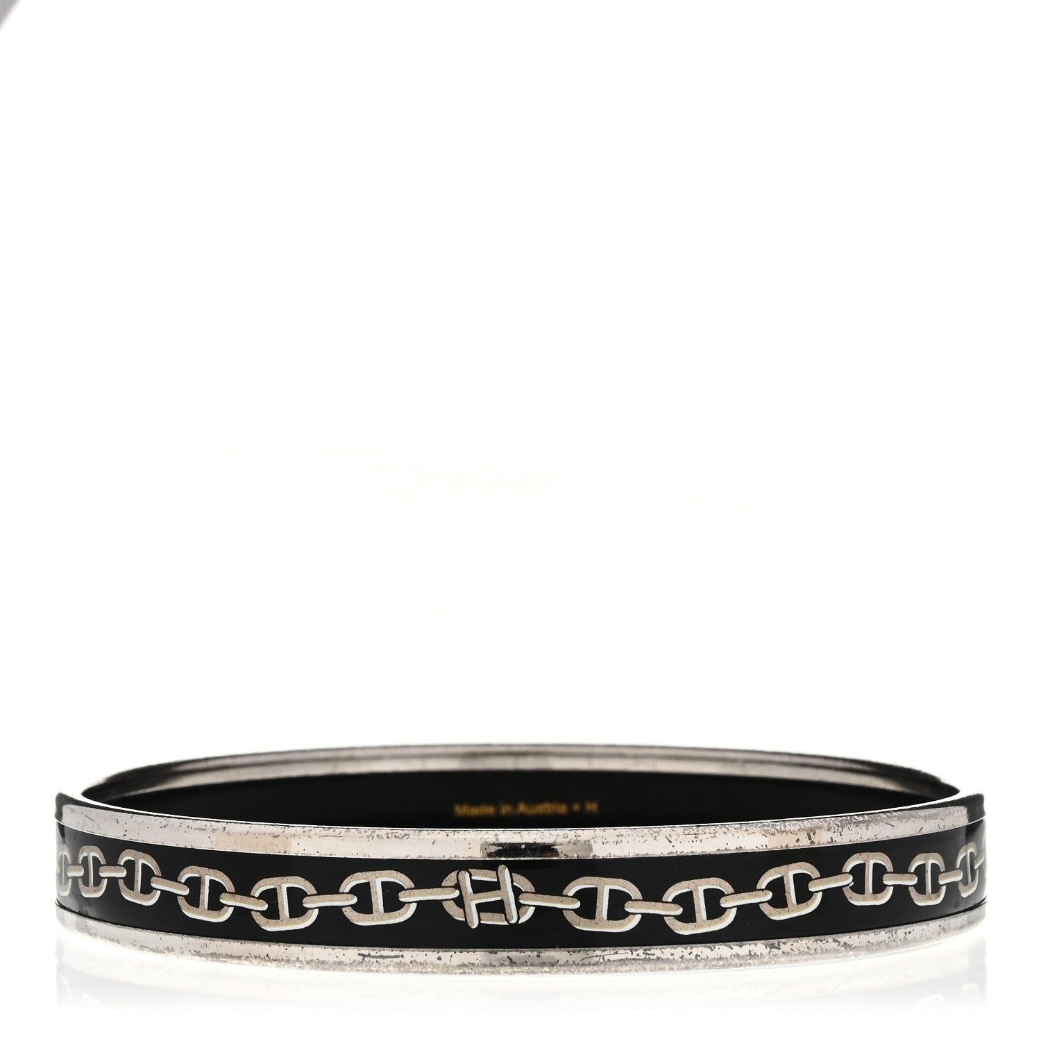 Hermes Enamel Narrow Printed Chaine D'Ancre Bracelet 65 3 of 6