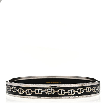 Hermes Enamel Narrow Printed Chaine D'Ancre Bracelet 65 3 of 6