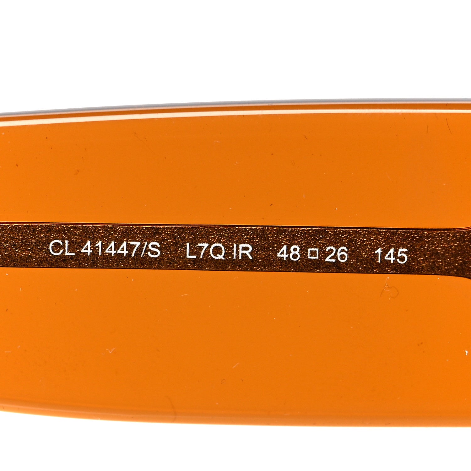 Celine Acetate Petra Sunglasses CL41447/S Transparent Orange 5 of 6