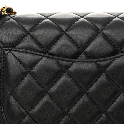 Chanel Lambskin Quilted Mini Pearl Crush Flap Black 13 of 14