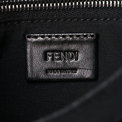 Fendi Recycled Nylon Vitello Grace Light Pequin Baguette Belt Pouch Black 6 of 9