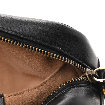 Gucci Calfskin Matelasse Mini GG Marmont Chain Shoulder Bag Black 10 of 15
