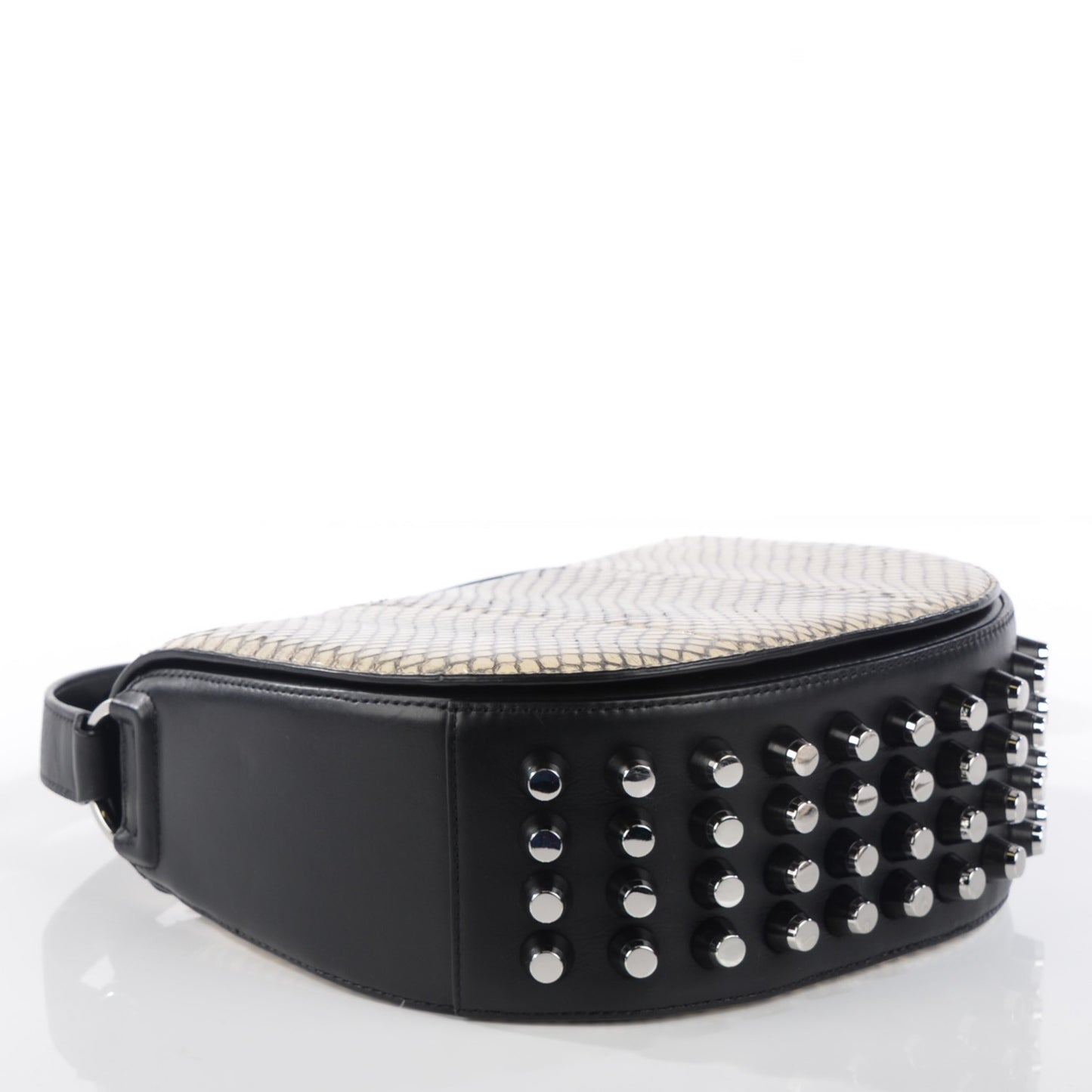 Python Lia Sling Black Silver Hardware