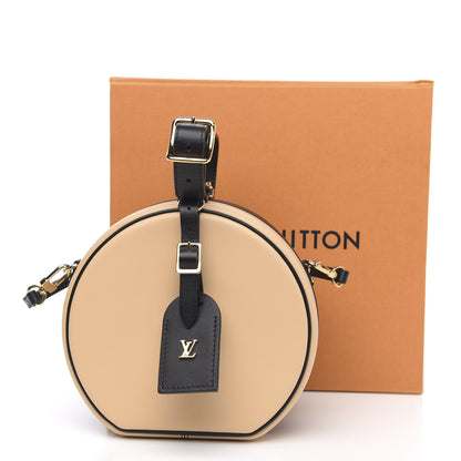 Louis Vuitton Calfskin Petite Boite Chapeau Black Beige 8 of 10