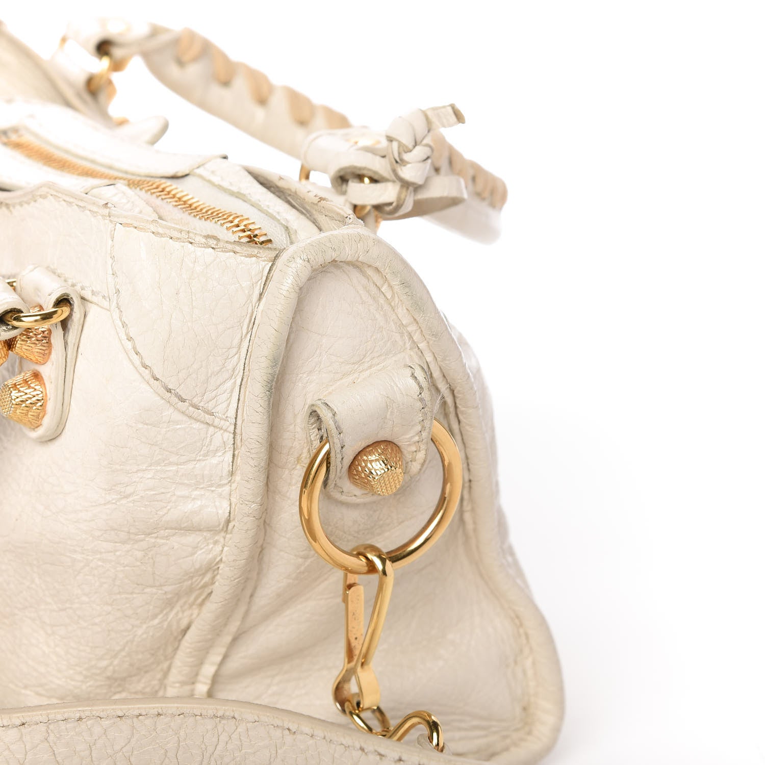 Balenciaga Agneau Giant 12 Gold Hardware Mini City Ivory 14 of 14
