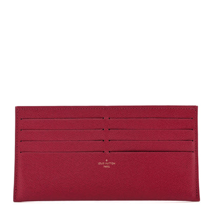 Louis Vuitton LOUIS VUITTON Calfskin Felicie Card Holder Insert Pink 1 of 6