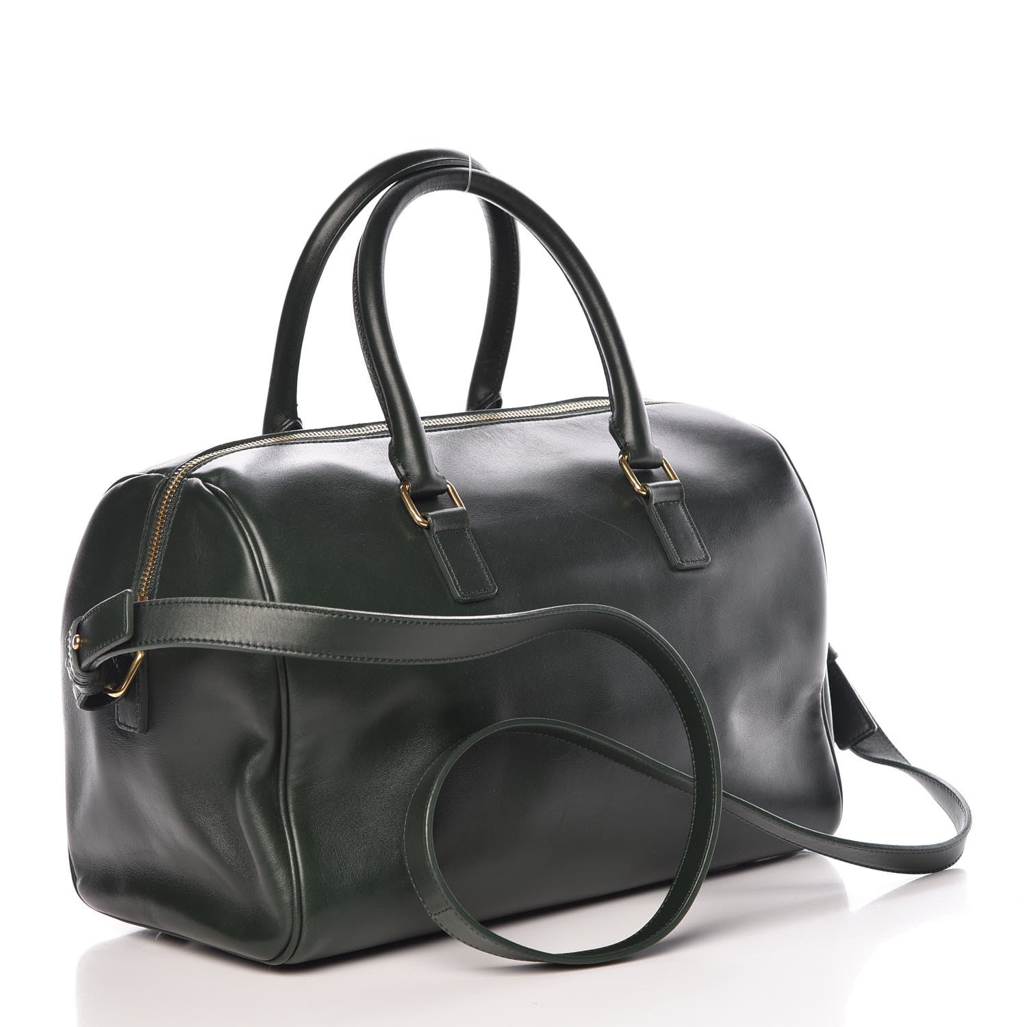 Saint Laurent Calfskin Classic Duffle 6 Green 3 of 11