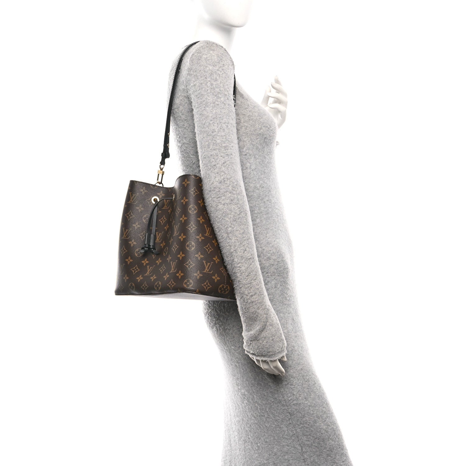 Louis Vuitton Monogram Neonoe MM Black 2 of 10