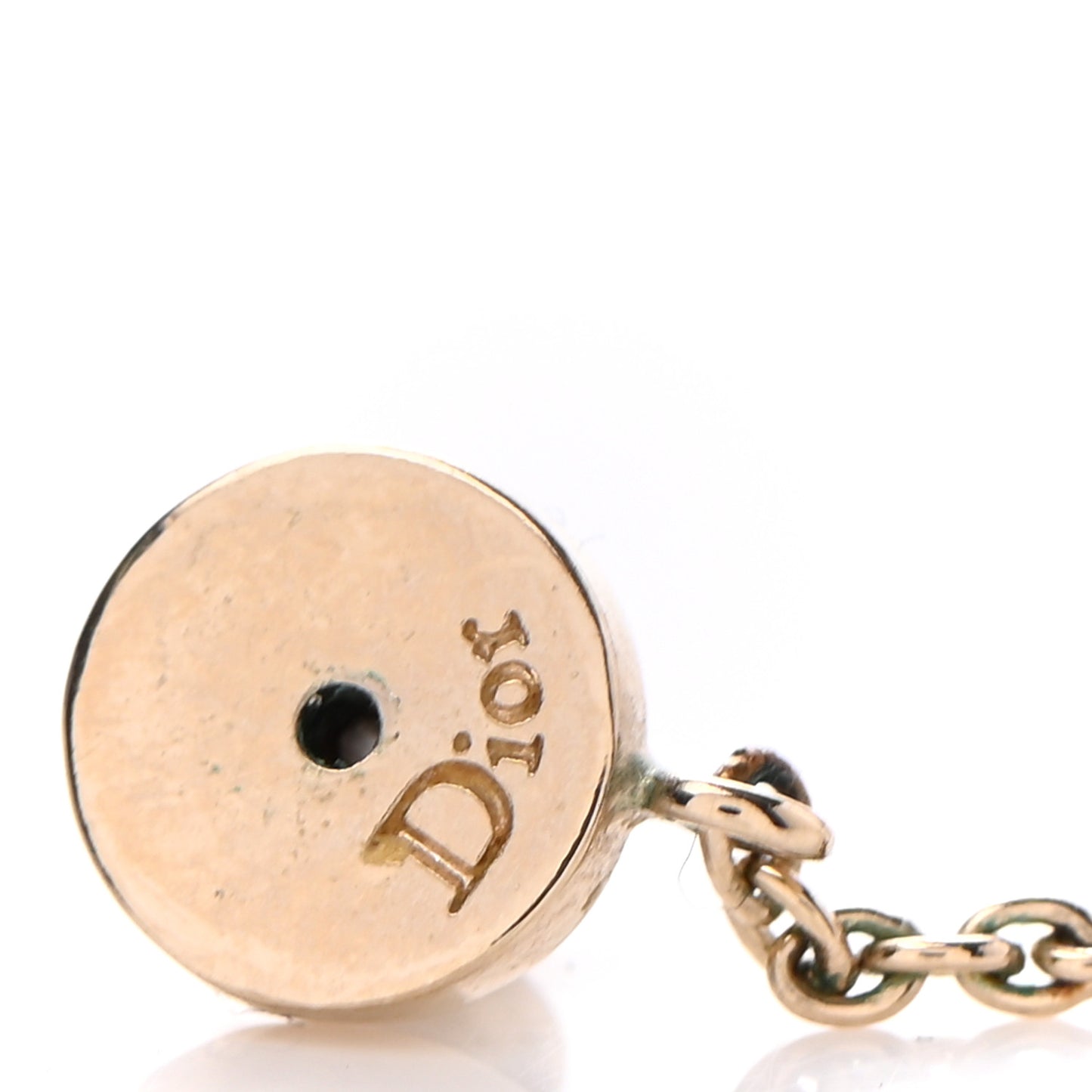 Pearl Crystal Star CD Drop Earrings Gold