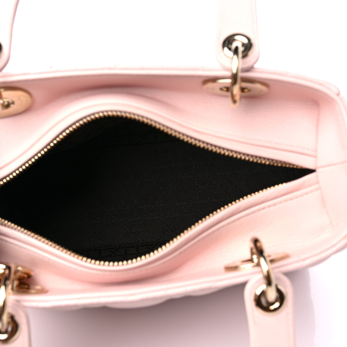 Lambskin Cannage Medium Lady Dior Light Pink
