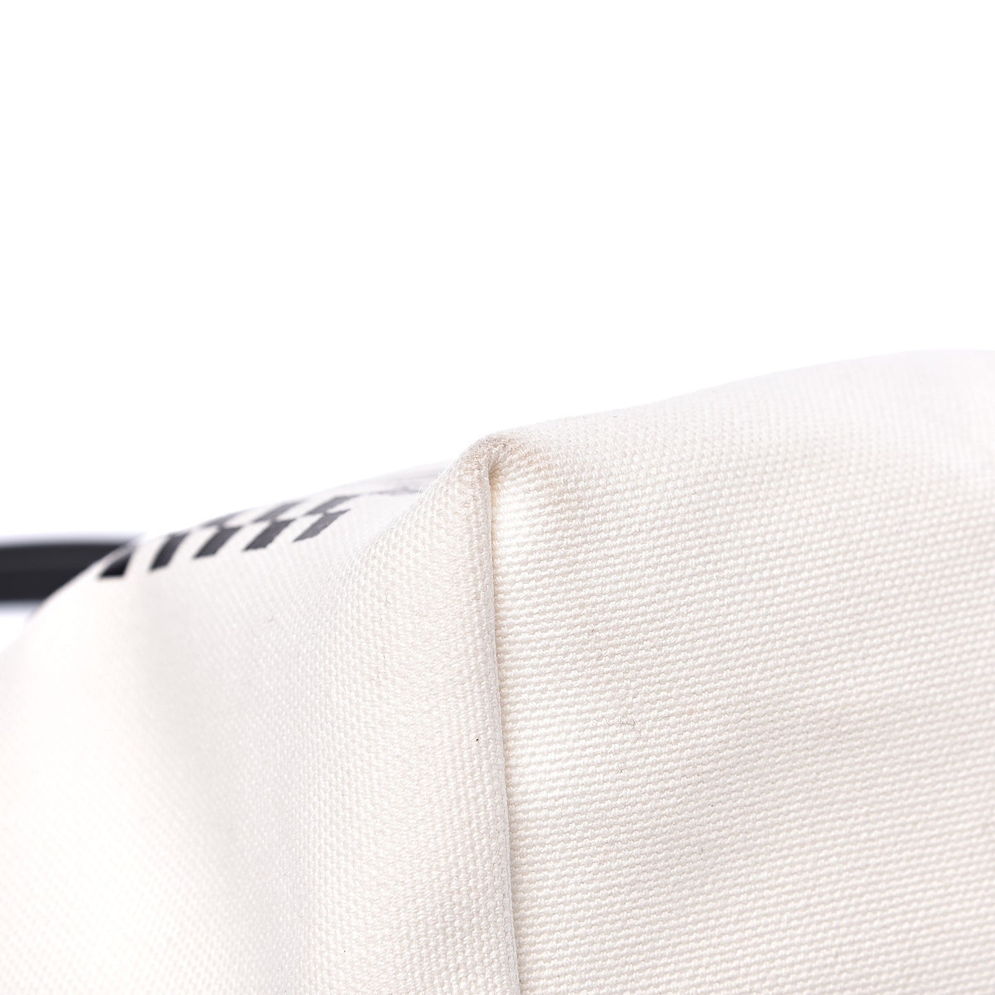 Canvas Logo Tote Black White