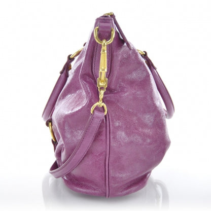 Miu Miu Vitello Lux Bag Fuchsia 6 of 11
