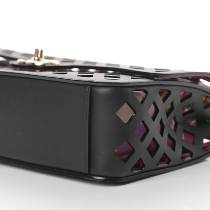 Chanel Lambskin Sea Through Flap Black Multicolor 12 of 13