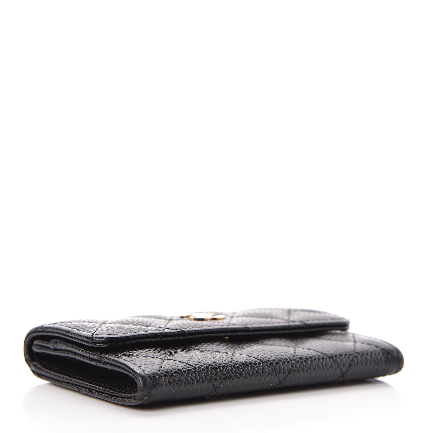 Chanel Caviar Quilted Flap Card Holder Black 4 of 9