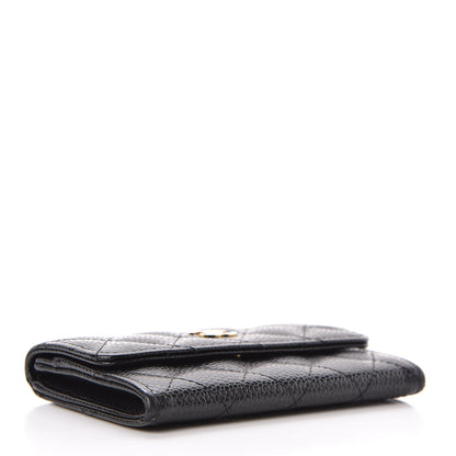 Chanel Caviar Quilted Flap Card Holder Black 4 of 9