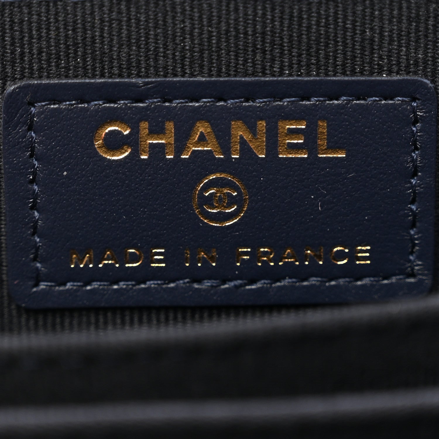 Chanel Caviar Enamel Coco Casino Quilted Zip Coin Purse Navy Blue 8 of 9