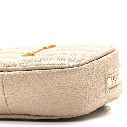 Saint Laurent Grain De Poudre Matelasse Monogram Baby Lou Camera Bag Dark Beige 10 of 10