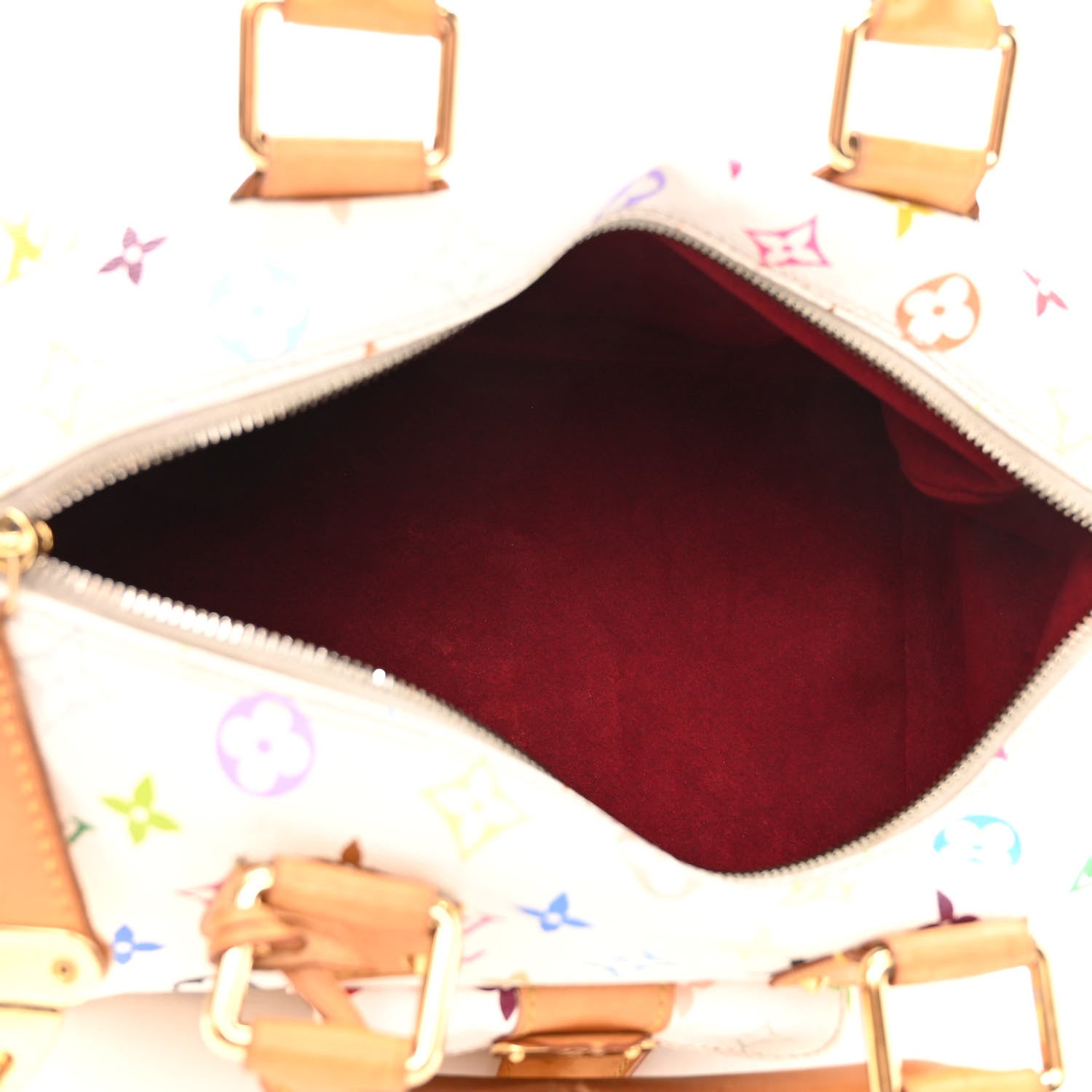 Louis Vuitton Monogram Multicolor Speedy 30 White 5 of 15