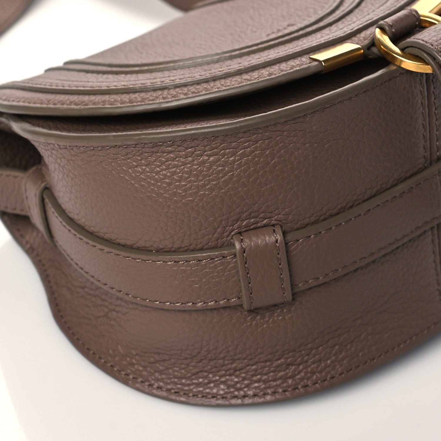 Chloe Calfskin Mini Marcie Round Crossbody Bag Desert Taupe 10 of 11