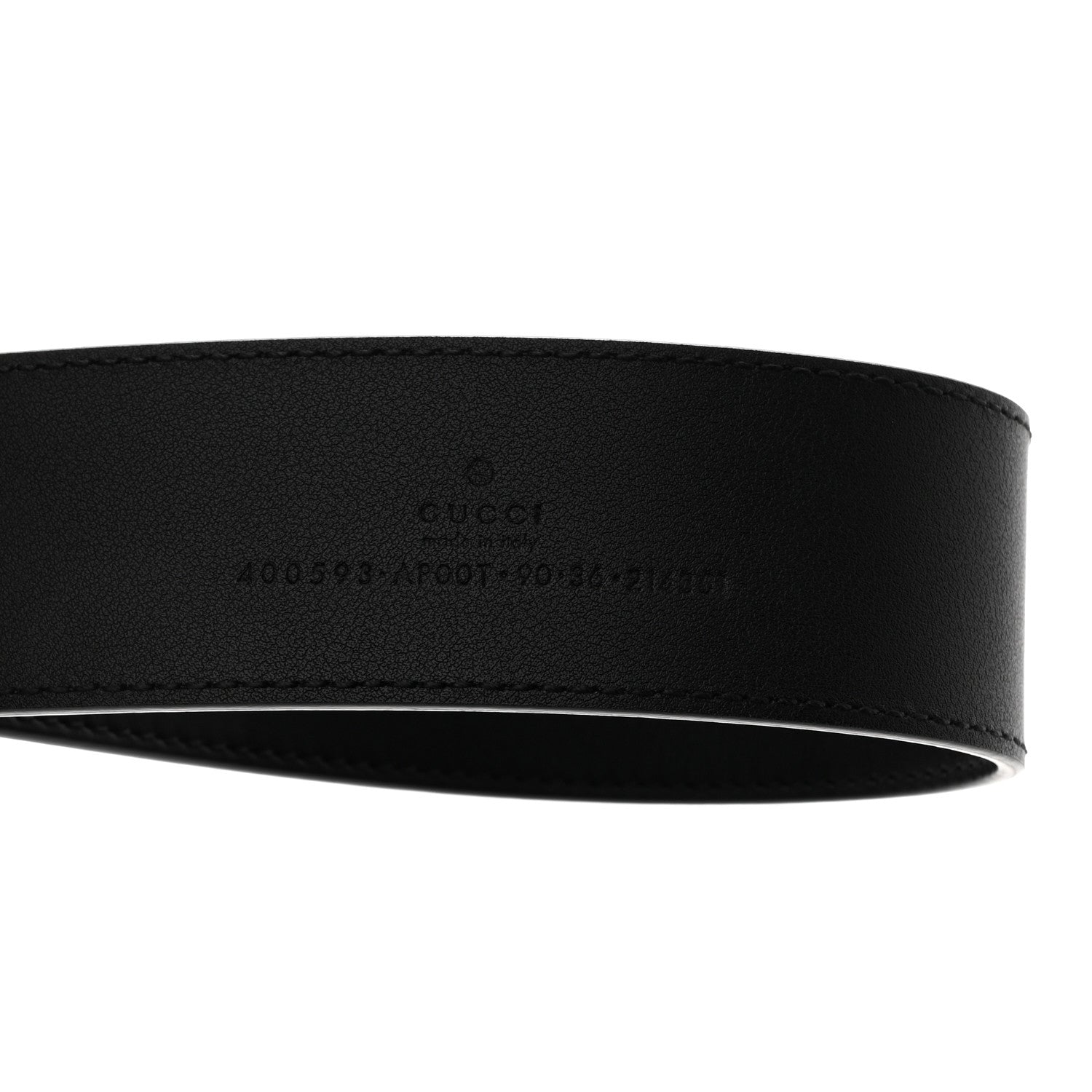 Gucci Calfskin Double G 40mm Belt 90 36 Black 5 of 6