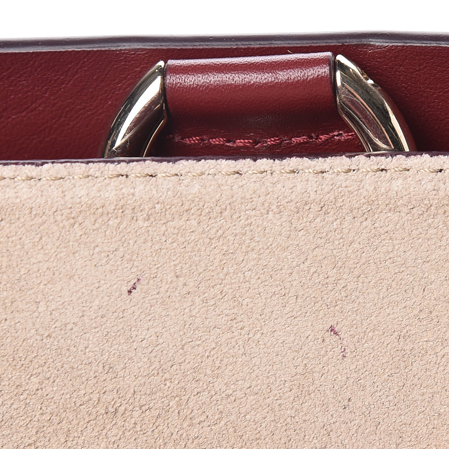 Chloe Suede Calfskin Mini Faye Shoulder Bag Plum Purple 12 of 12