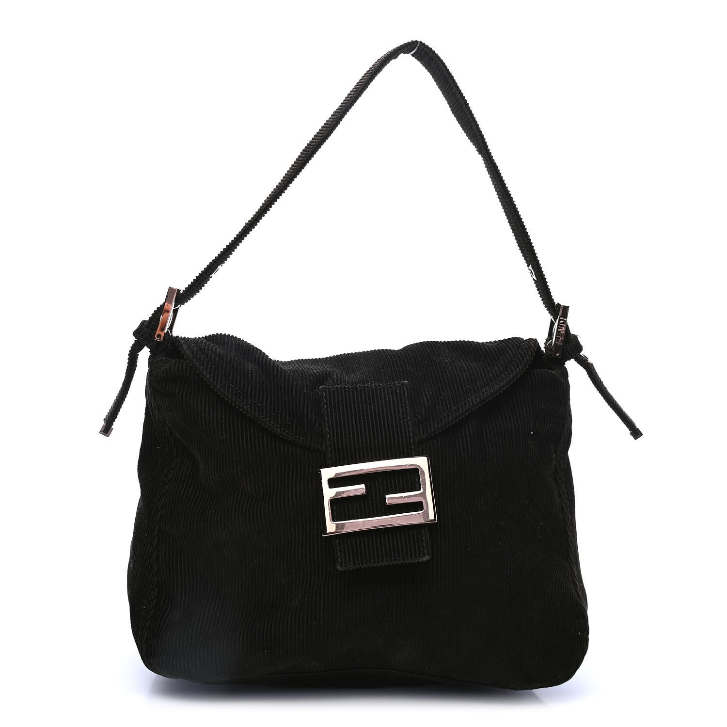 Fendi Corduroy Baguette Black 1 of 4