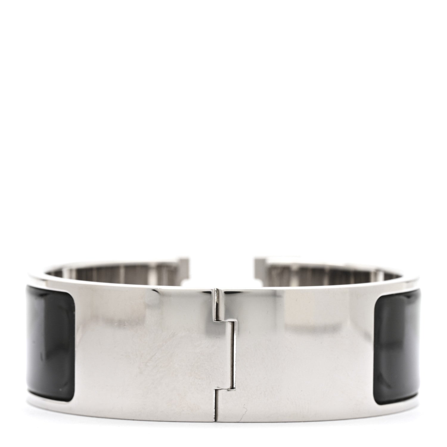 Hermes Enamel Wide Clic Clac H Bracelet PM Black 3 of 6