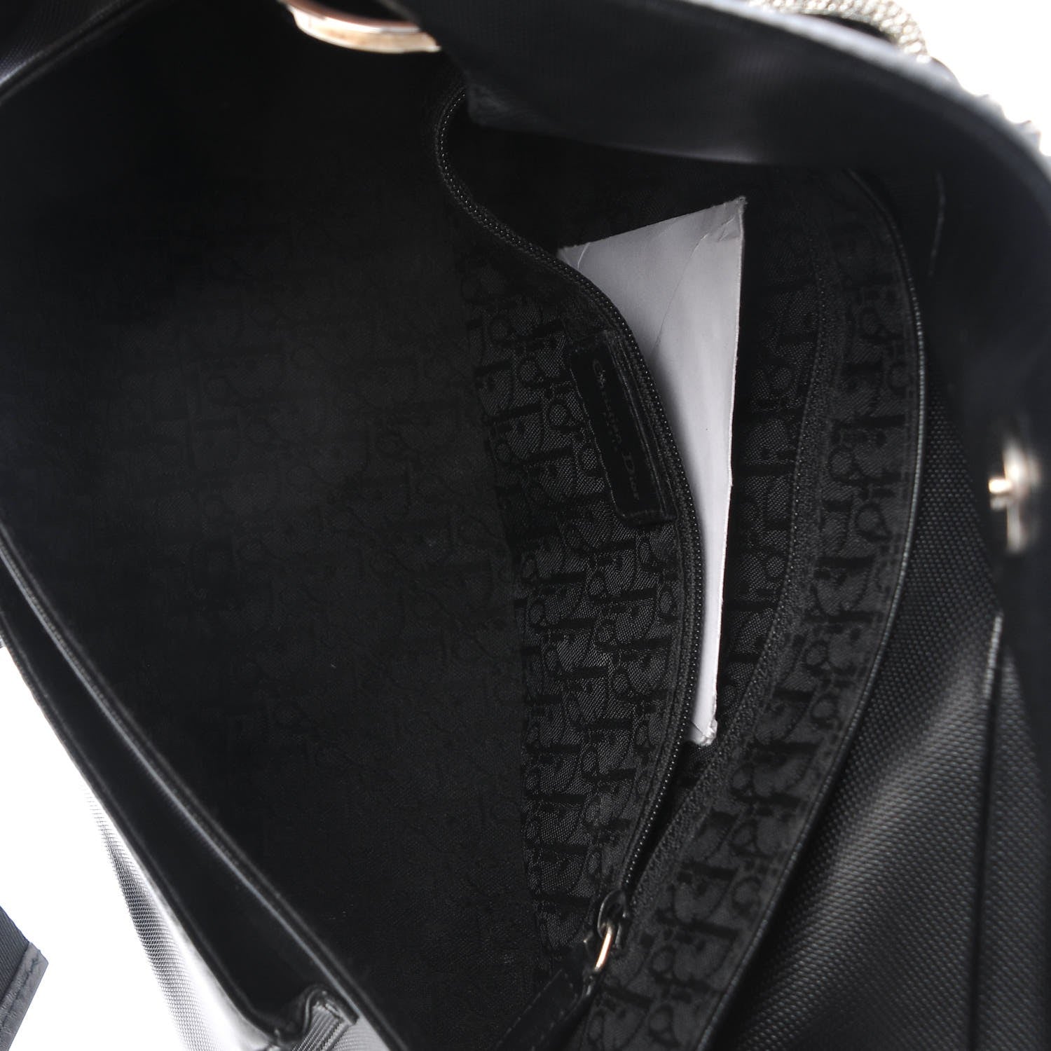Christian Dior Coated Canvas Crystal Hardcore Bag Black 6 of 9