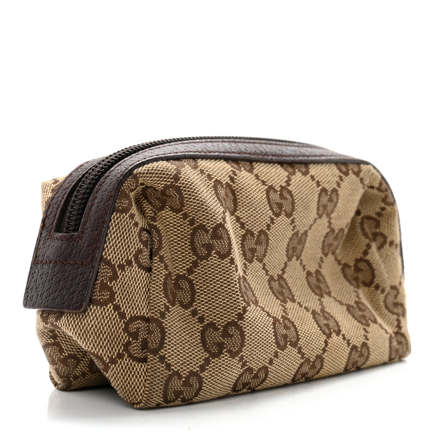Gucci Monogram Small Balthus Cosmetic Case Beige Ebony Cocoa 2 of 10