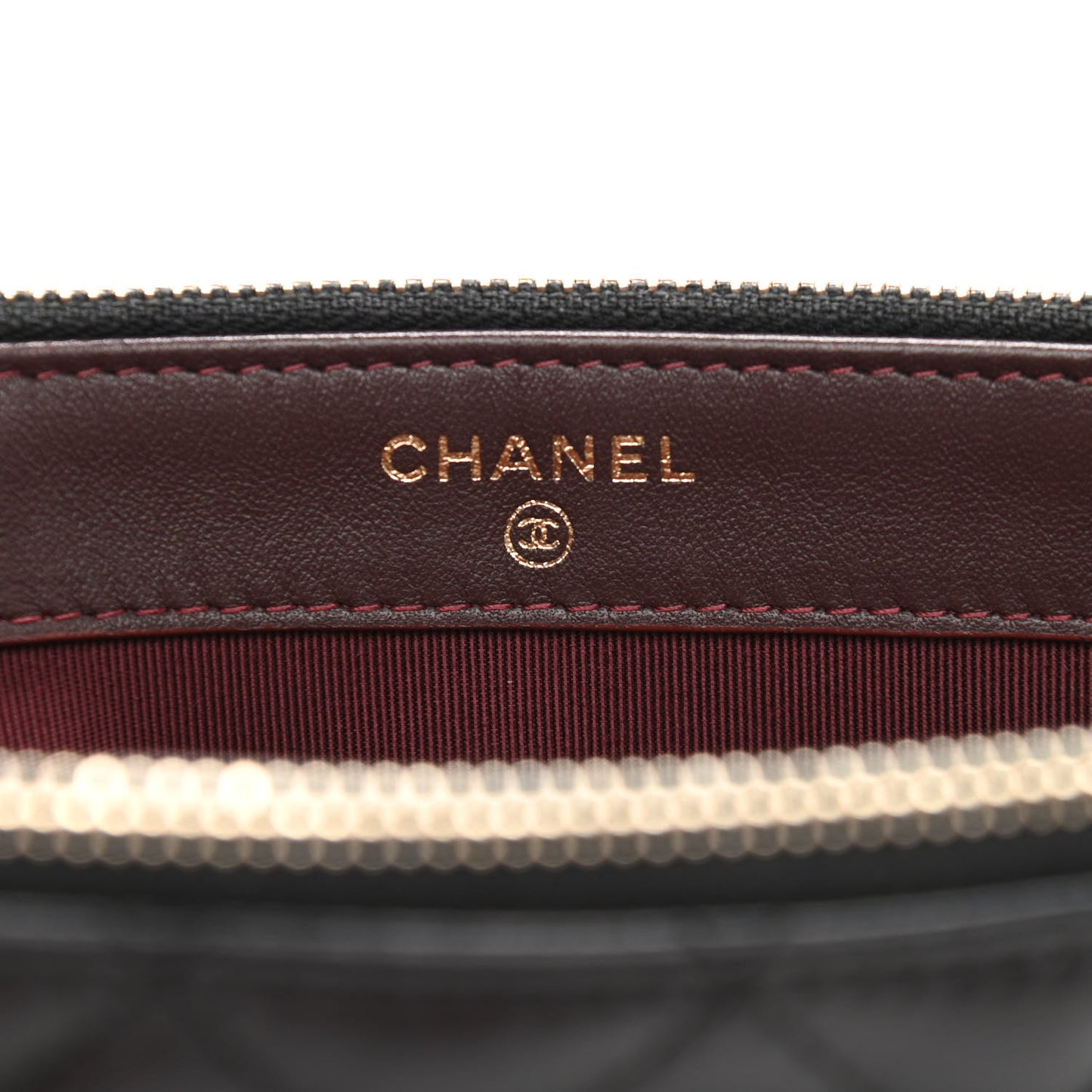 Lambskin Quilted Small Clutch With Chain Black