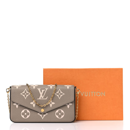 Louis Vuitton Empreinte Monogram Giant Felicie Pochette Tourterelle Creme 11 of 11