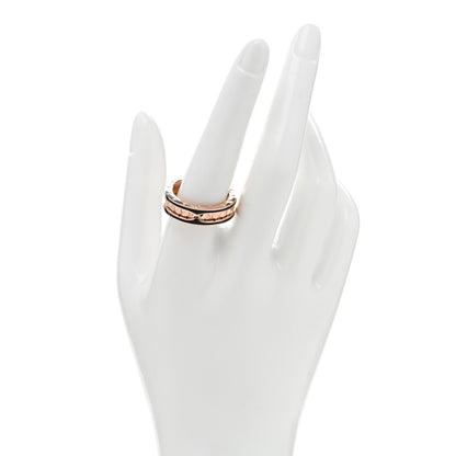 Bulgari 18K Rose Gold Black Ceramic B.Zero1 Rock One-Band Ring 61 9.5 2 of 4