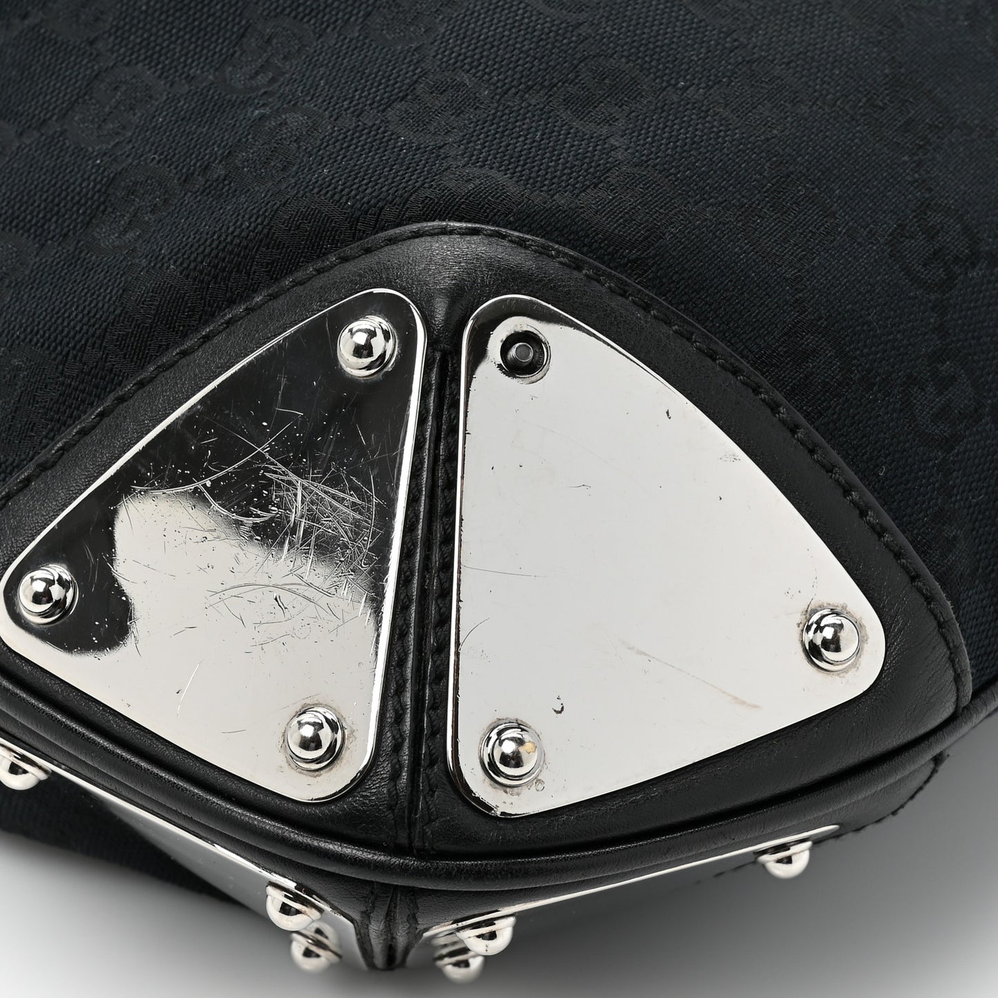 Monogram Medium Indy Top Handle Hobo Black