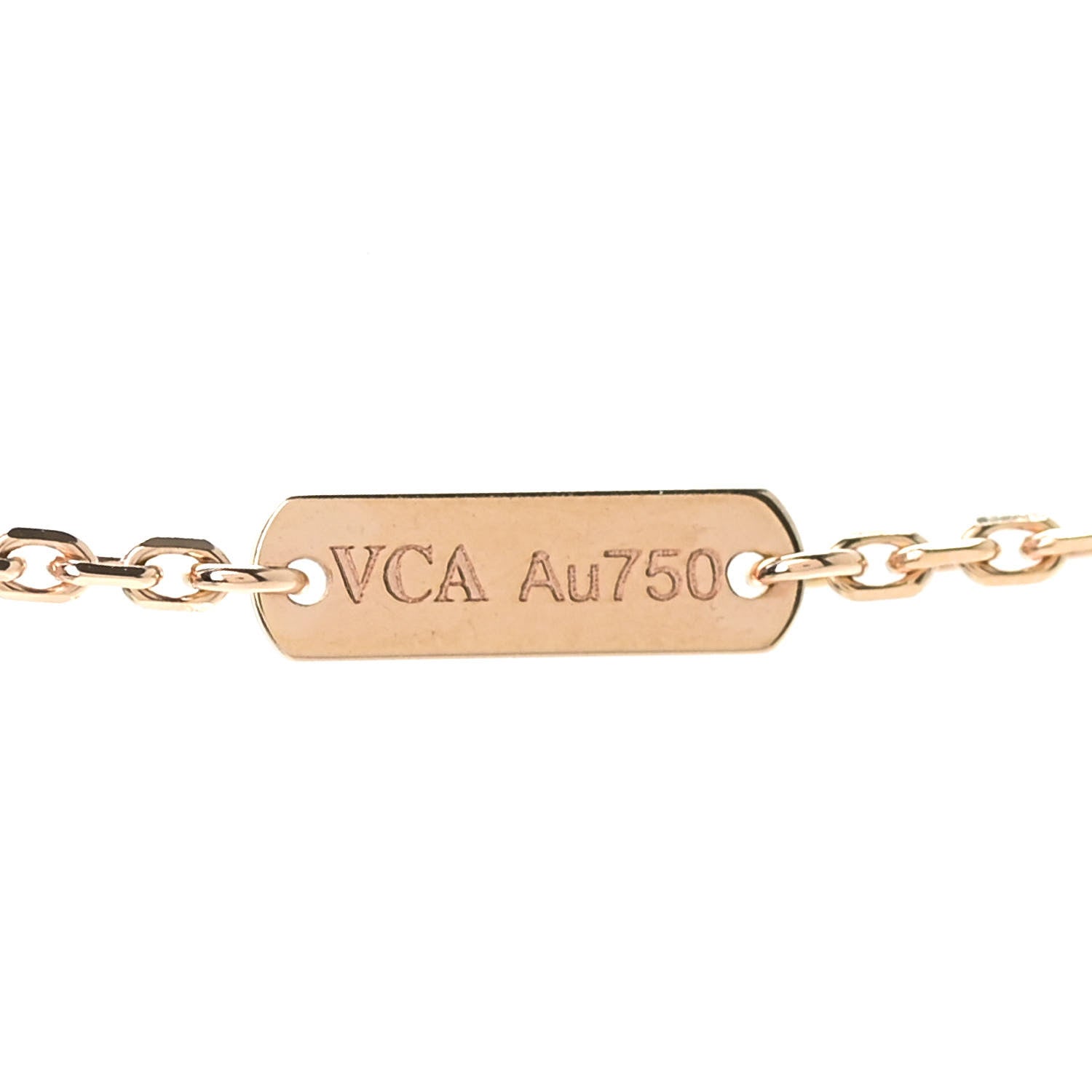 Van Cleef & Arpels 18K Rose Gold Vintage Alhambra Pendant Necklace 4 of 6