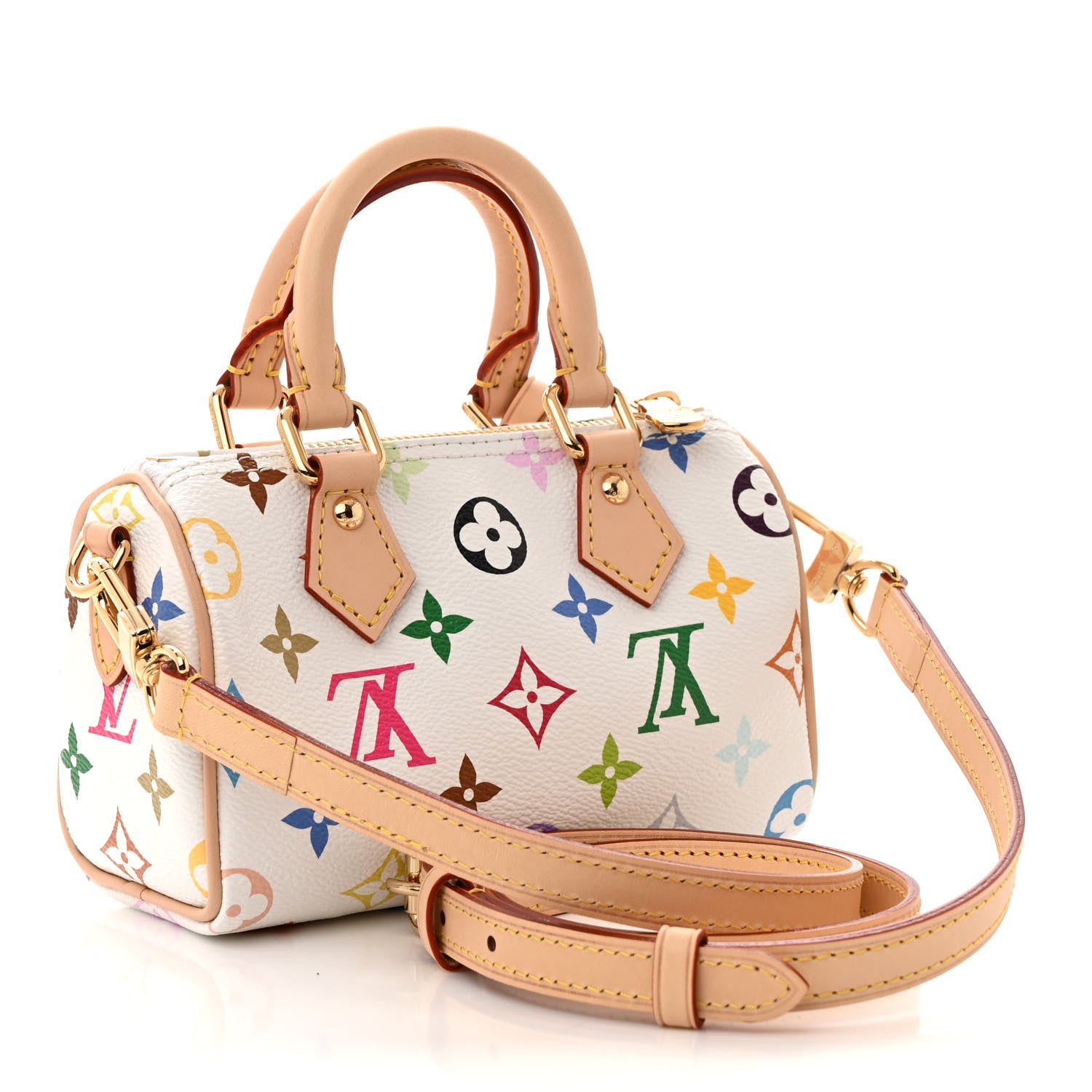 Louis Vuitton LV X TM Monogram Multicolor Nano Speedy White 3 of 10