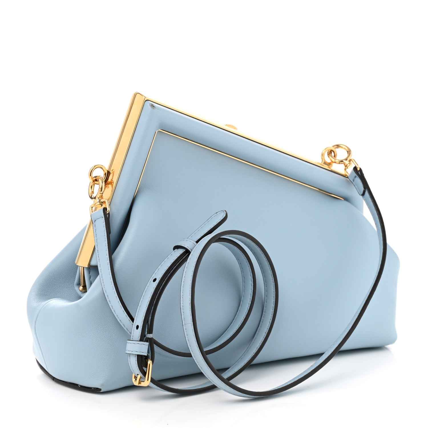 Fendi Shiny Nappa Small Fendi First Azzurro Baby 2 of 11