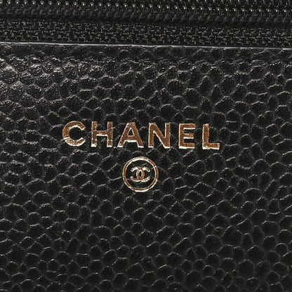 Chanel Caviar Quilted Wallet on Chain WOC Black 6 of 11