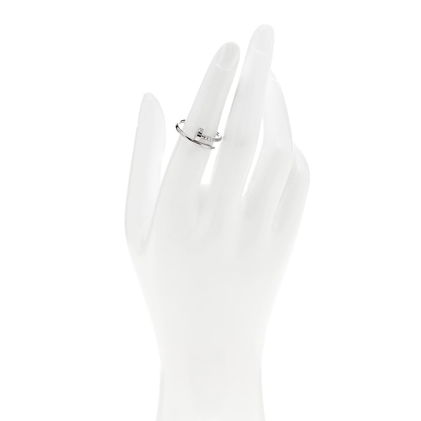 18K White Gold Small Juste Un Clou Ring 52 6